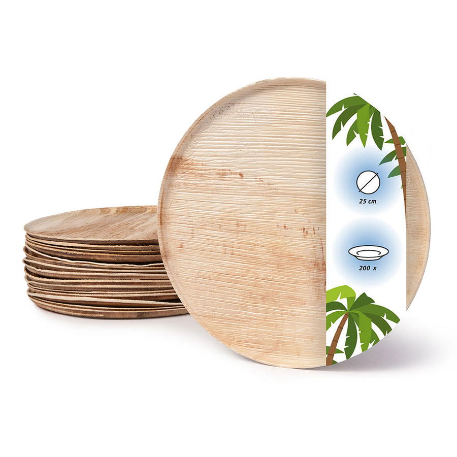 Runde Palmblatt Teller