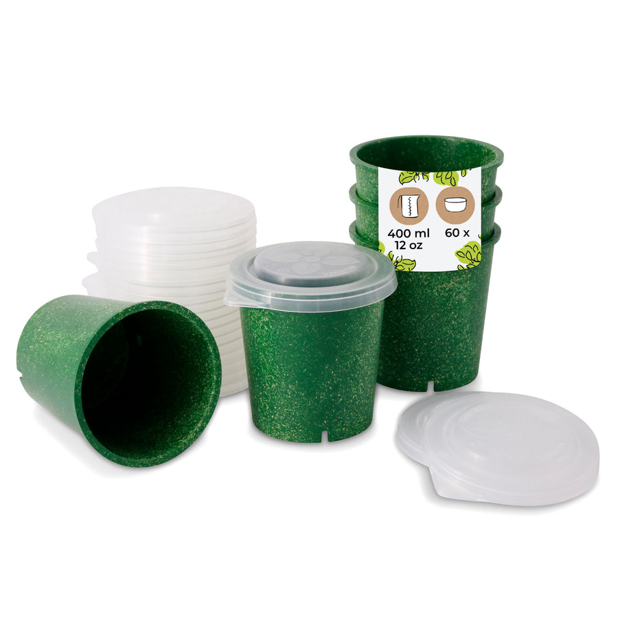 Mehrweg-Becher 400 ml + Deckel