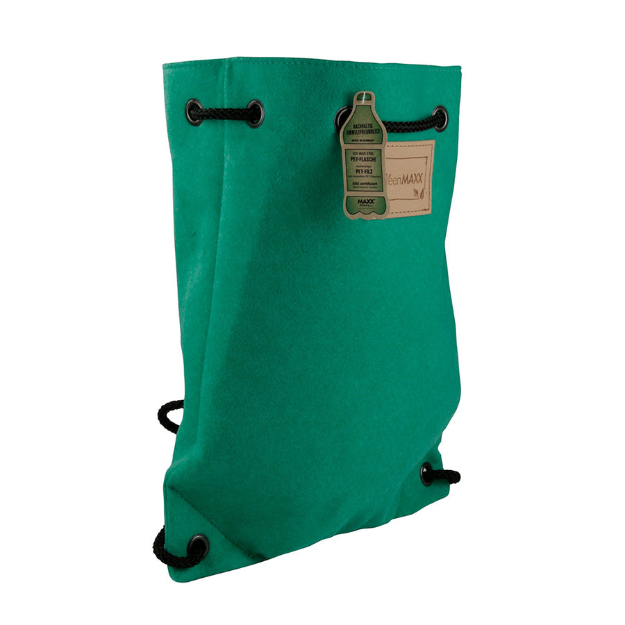 Filz-Rucksack aus recyceltem PET, dunkel meliert, 35x43x12 cm