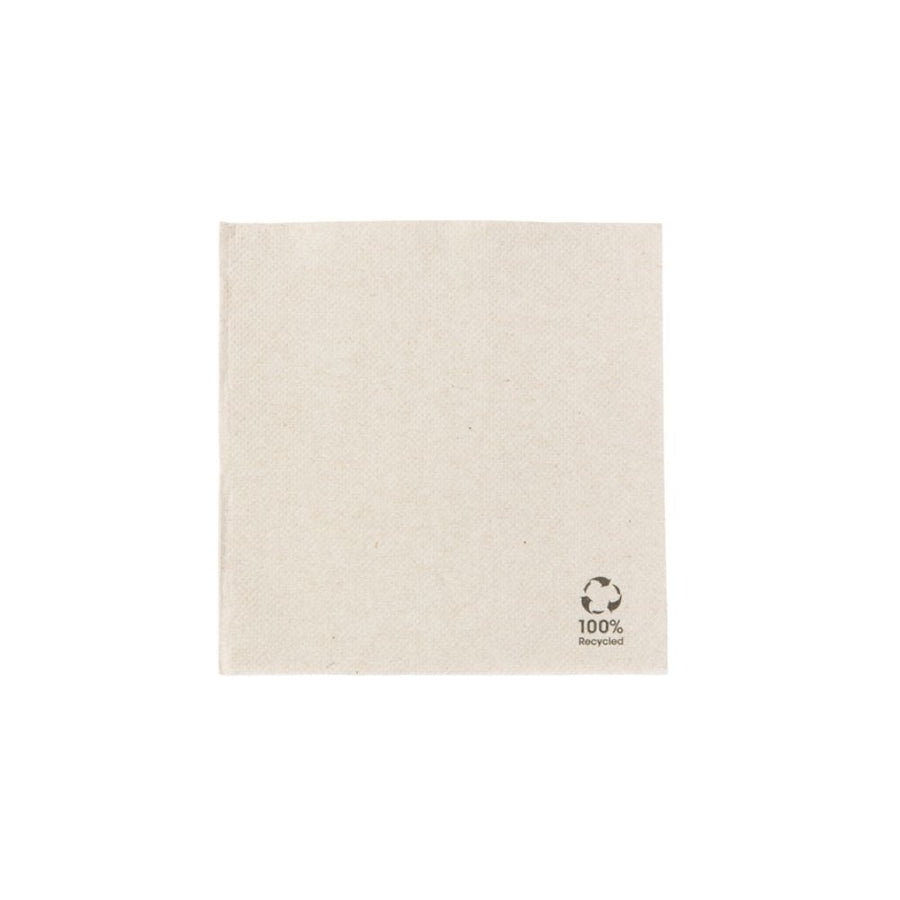Premium Papierservietten 2-lagig, Recyclingpapier ungebleicht