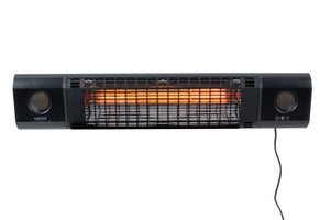 Wandheizstrahler Infrarot 2000 W mit Bluetooth-Lautsprechern