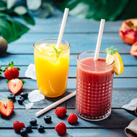 Jumbo Papierstrohhalme 23 cm – Trinkhalme für Smoothies