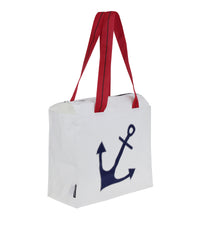 Strandtasche aus recyceltem Segeltuch, wasserabweisend & robust