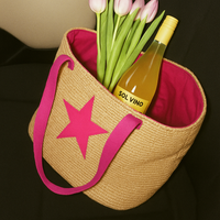 Strandtasche aus Sisal, wasserabweisend & robust für den Sommer