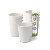 Pappbecher doppelwandig weiß - kompostierbare Coffee-to-go-Becher