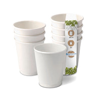 Pappbecher doppelwandig weiß - kompostierbare Coffee-to-go-Becher