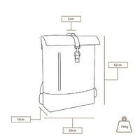 Rucksack aus recyceltem Segeltuch – robust & wasserabweisend