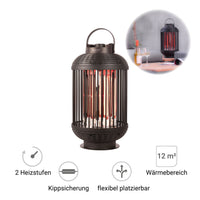 Tischheizstrahler Infrarot 1200 W – mobil, ohne Montage, Fernbedienung