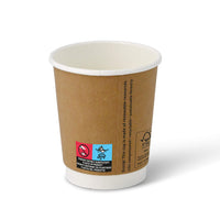 Coffee-to-go-Becher aus Pappe, doppelwandig – Einweg für Heißgetränke