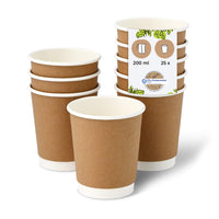 Coffee-to-go-Becher aus Pappe, doppelwandig – Einweg für Heißgetränke