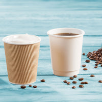Coffee-to-go-Becher aus Pappe, doppelwandig – Einweg für Heißgetränke