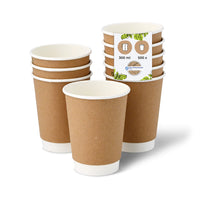 Coffee-to-go-Becher aus Pappe, doppelwandig – Einweg für Heißgetränke