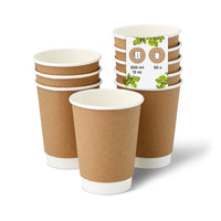 Coffee-to-go-Becher aus Pappe, doppelwandig – Einweg für Heißgetränke