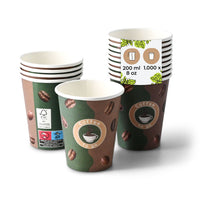 Pappbecher bedruckt PE-beschichtet, Kaffeebecher to go