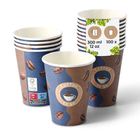 Pappbecher bedruckt PE-beschichtet, Kaffeebecher to go
