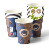Pappbecher bedruckt PE-beschichtet, Kaffeebecher to go