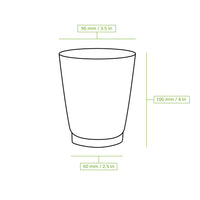 Coffee-to-go-Becher Einweg – Riffelbecher aus Pappe, doppelwandig