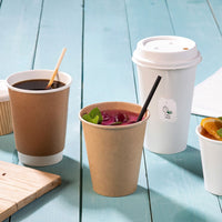Coffee-to-go Becher aus Pappe – beschichtete Automatenbecher, Einweg