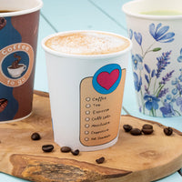 Pappbecher bedruckt PE-beschichtet, Kaffeebecher to go