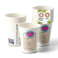 Pappbecher bedruckt PE-beschichtet, Kaffeebecher to go