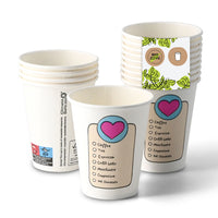 Pappbecher bedruckt PE-beschichtet, Kaffeebecher to go