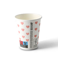Pappbecher bedruckt PE-beschichtet, Kaffeebecher to go