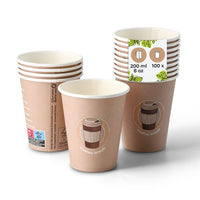 Pappbecher bedruckt PE-beschichtet, Kaffeebecher to go