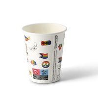 Pappbecher bedruckt PE-beschichtet, Kaffeebecher to go