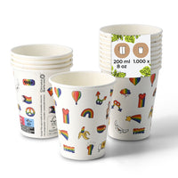 Pappbecher bedruckt PE-beschichtet, Kaffeebecher to go