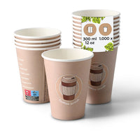 Pappbecher bedruckt PE-beschichtet, Kaffeebecher to go