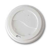 Deckel für To-go-Becher – Einweg PS-Kunststoffdeckel mit Trinköffnung