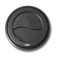 Deckel für To-go-Becher – Einweg PS-Kunststoffdeckel mit Trinköffnung