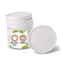 Pappdeckel beschichtet für Becher & Schalen - Einweg, Takeaway