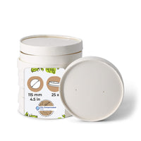 Pappdeckel beschichtet für Becher & Schalen - Einweg, Takeaway