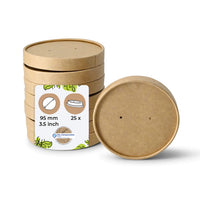 Pappdeckel beschichtet für Becher & Schalen - Einweg, Takeaway