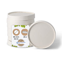 Pappdeckel beschichtet für Becher & Schalen - Einweg, Takeaway