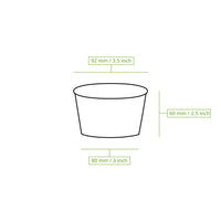 Eisbecher aus Pappe beschichtet - Dessert- & Snackbecher Einweg