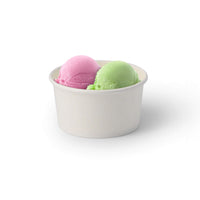 Eisbecher aus Pappe beschichtet - Dessert- & Snackbecher Einweg
