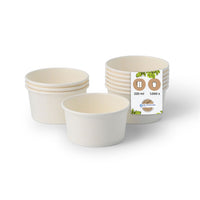 Eisbecher aus Pappe beschichtet - Dessert- & Snackbecher Einweg