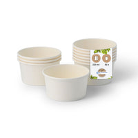Eisbecher aus Pappe beschichtet - Dessert- & Snackbecher Einweg