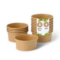 Eisbecher aus Pappe beschichtet - Dessert- & Snackbecher Einweg