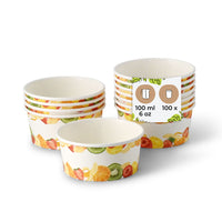 Eisbecher aus Pappe beschichtet - Dessert- & Snackbecher Einweg