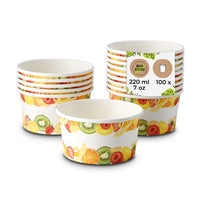 Eisbecher aus Pappe beschichtet - Dessert- & Snackbecher Einweg