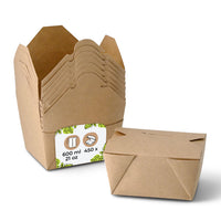 Take Away Box aus Karton - PE-beschichtete Snackbox, braun