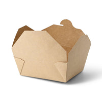 Take Away Box aus Karton - PE-beschichtete Snackbox, braun