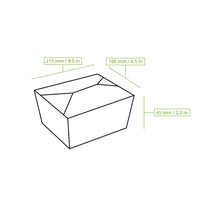 Take Away Box aus Karton - PE-beschichtete Snackbox, braun