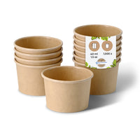 Portionsbecher aus Karton – runde Einweg-Becher für Dips & Saucen