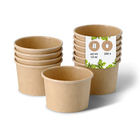 Portionsbecher aus Karton – runde Einweg-Becher für Dips & Saucen