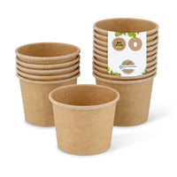 Portionsbecher aus Karton (beschichtet) Einweg rund, div. Mengen