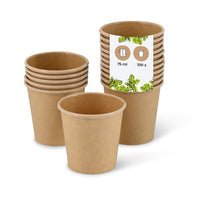 Portionsbecher aus Karton – runde Einweg-Becher für Dips & Saucen